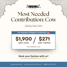 Load image into Gallery viewer, Qurban/Aqiqah/Sadaqah/Nazar 2026/1447H