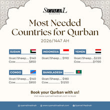Load image into Gallery viewer, Qurban/Aqiqah/Sadaqah/Nazar 2026/1447H