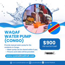 Load image into Gallery viewer, Waqaf Water Pump (Congo)
